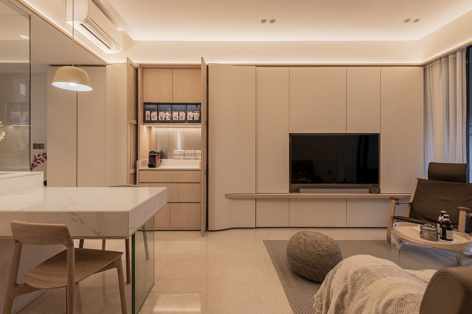 condo living room design singapore